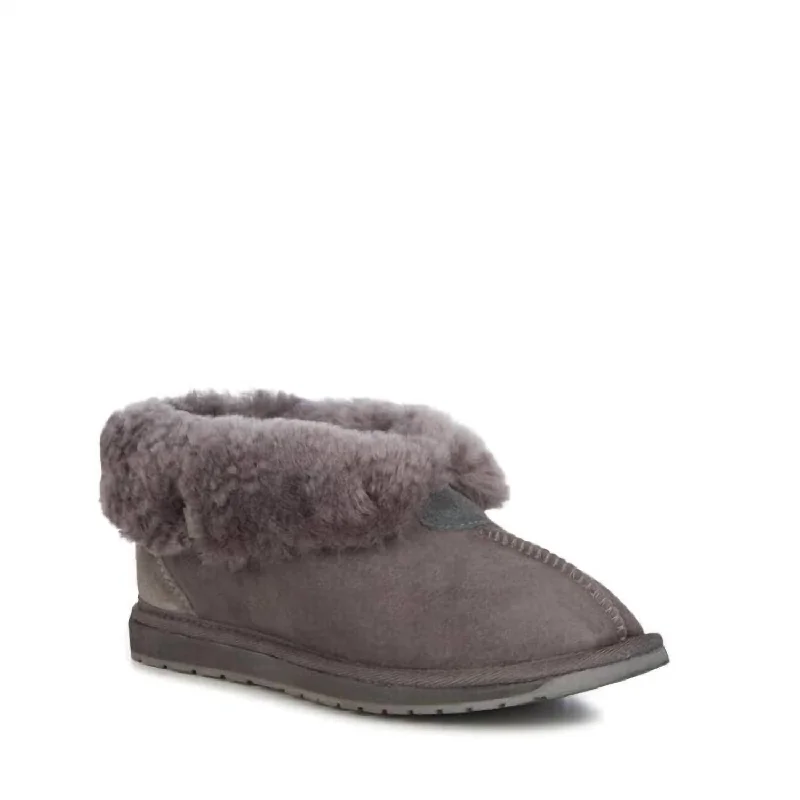 sleek Korean slippers-Platinum Albany In Charcoal