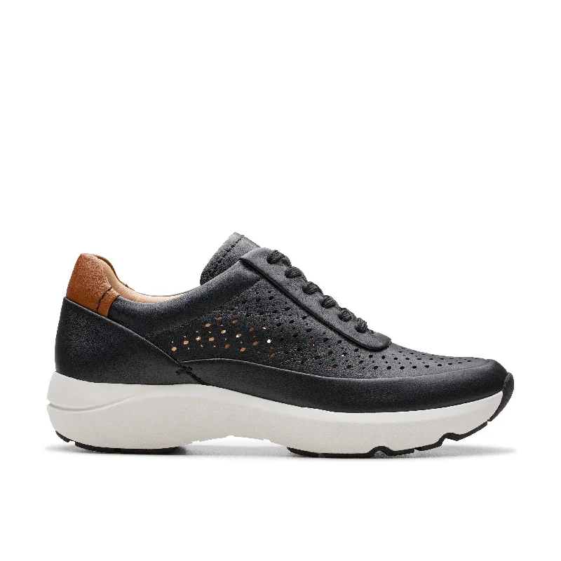 Athletic shoes for athletic vibes -Clarks TIVOLI GRACE in Black Leather