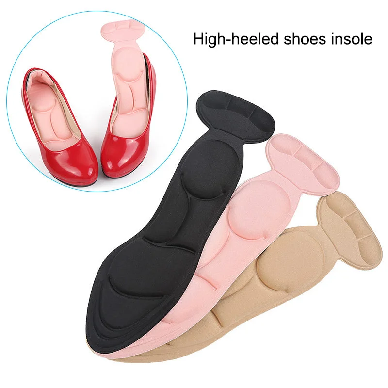 aqua leather high heels-1 Pair Insole Pad Inserts Heel Post Back Breathable Anti-slip for High Heel Shoe New