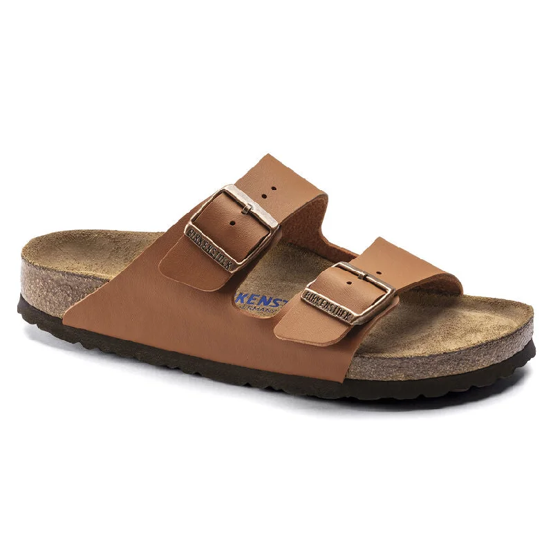 stylish sandals for artists-Birkenstock Arizona SFB BF Ginger Brown R 1019067