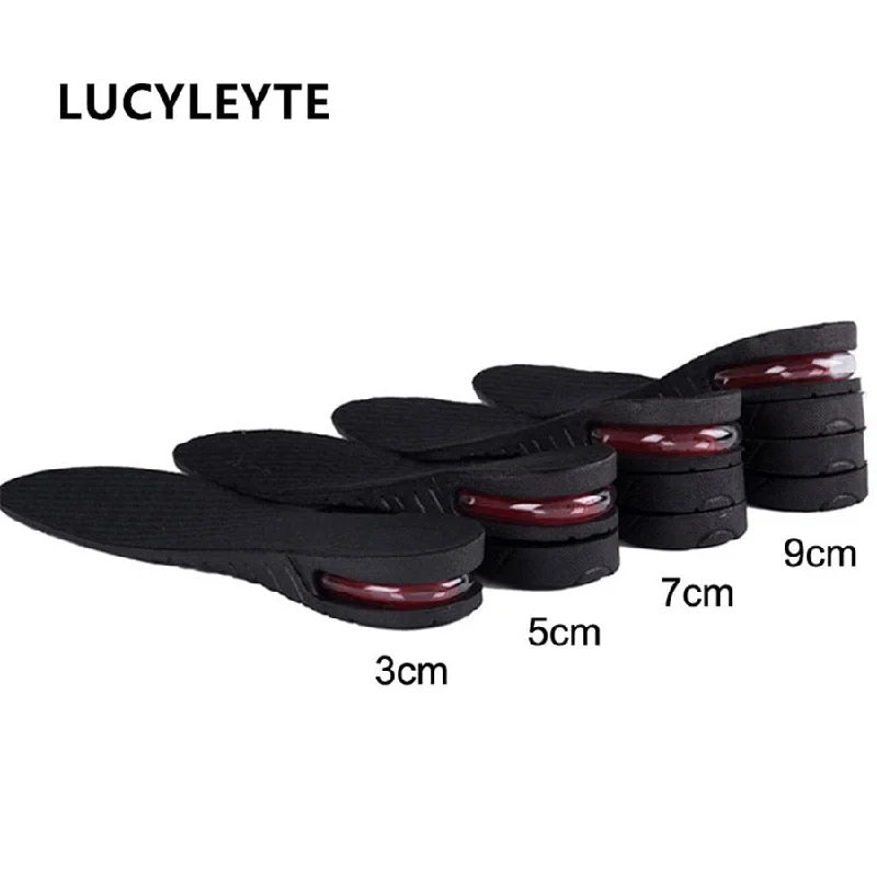 trendy peep-toe high heels-3-9cm Height Increase Insole Cushion Height Lift Adjustable Cut Shoe Heel Insert Taller Women Men Unisex Quality Foot Pads