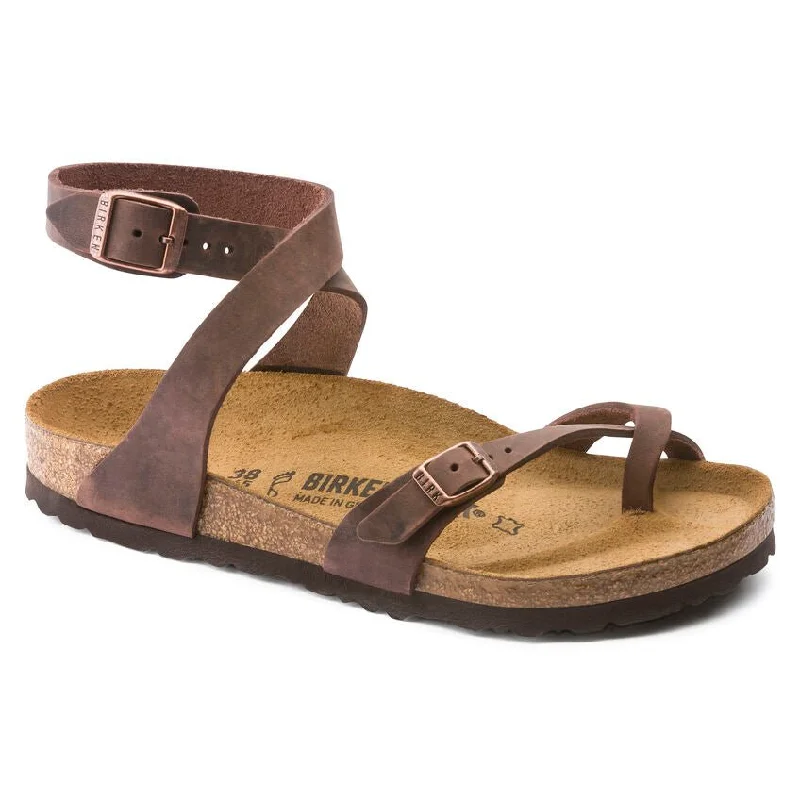 cheap sandals near me-Yara Oiled Leather Habana