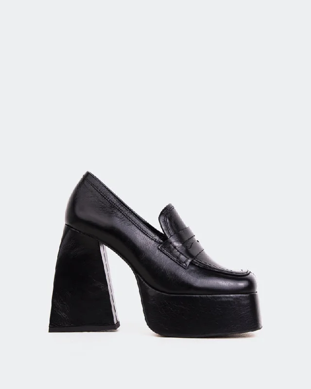 Loafers with light vibes-Echo Black Leather