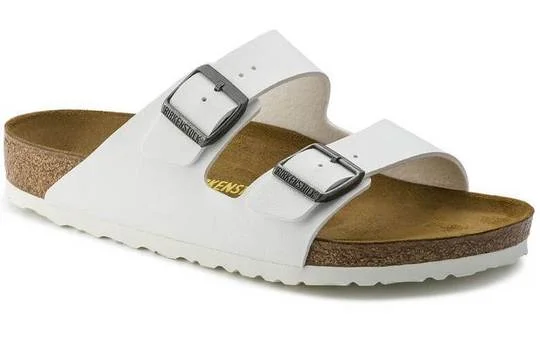 sandals with modern soles-Birkenstock Arizona BF White R 552681