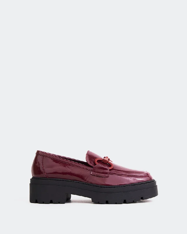 Loafers for daily charm-Naples Burgundy Naplack