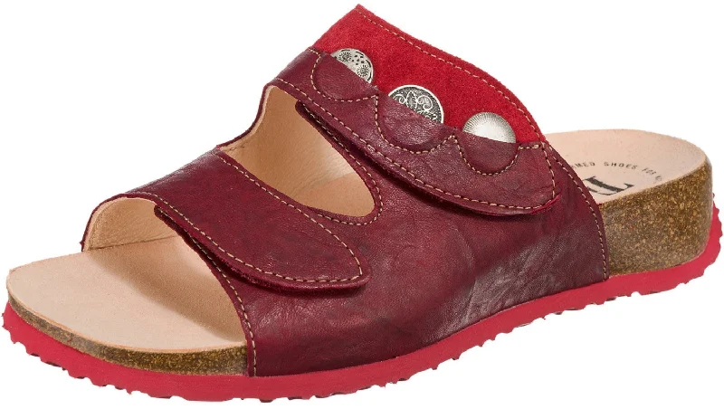 sandals for casual days-Think Mizzi Coin  2 strap 88364-72 red