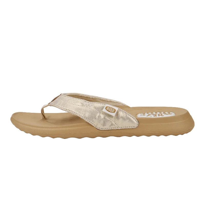 sandals with unique soles-Christi Flip Classic - Gold