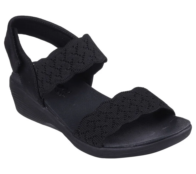 top sandals brands online-Arya - On The Rise Black