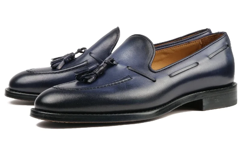 Loafers for all-day comfort-Henley Tassel Loafer Blue