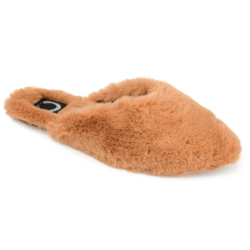 hardy men’s slippers-Journee Collection Women's Faux Fur Sundown Slipper