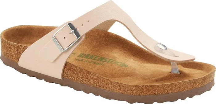 sandals with bold soles-Birkenstock Gizeh BF VEGAN Light Rose R 1019656