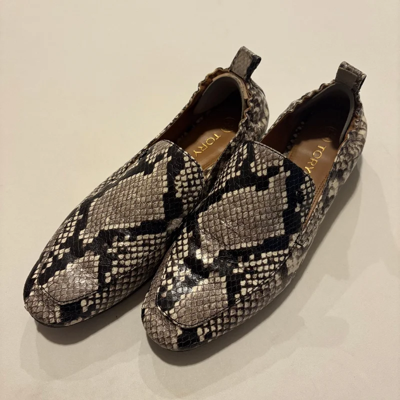 trendy flats for artists-Shoes Flats By Tory Burch In Animal Print, Size: 7