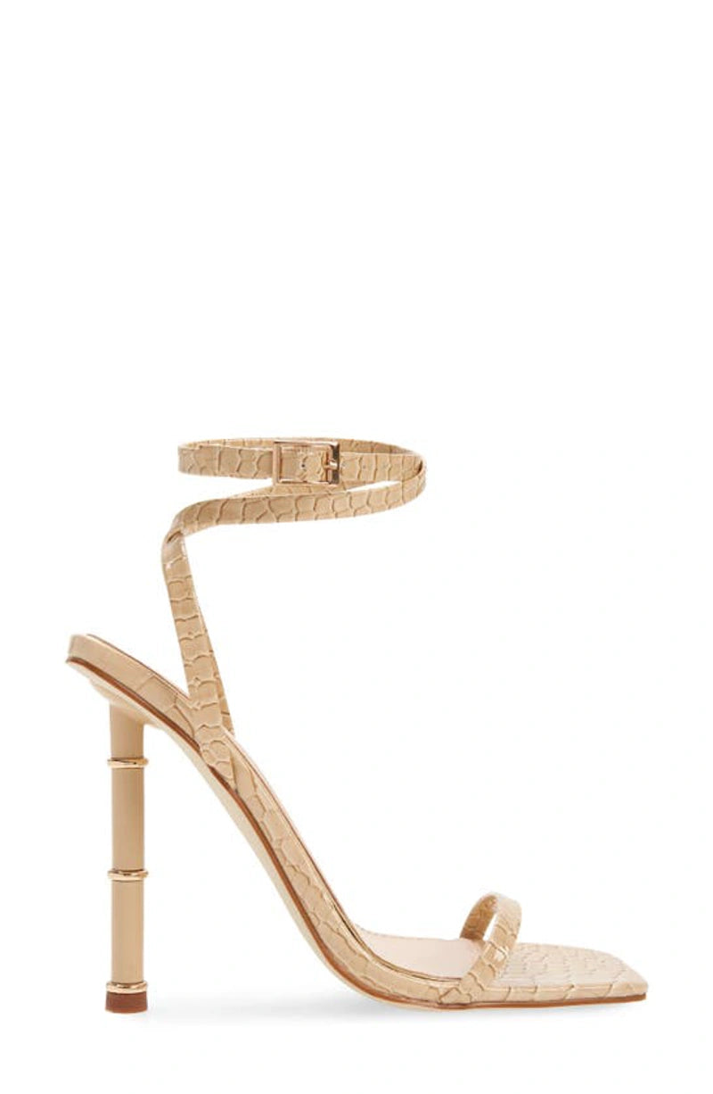 sandals with ergonomic design-WON-NUDECROC STILETTO SANDAL