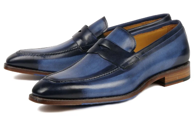 Vintage loafers for retro style-Hampton Penny Loafer Blue