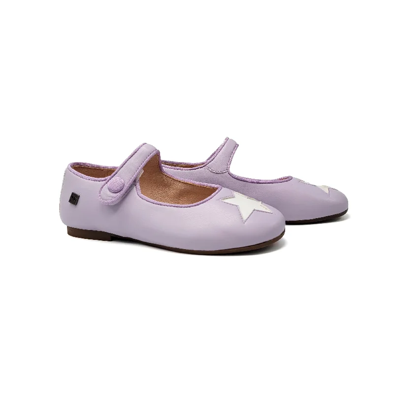 Mary Jane shoe with cute liningMaria Catalan Lavender Star Mary Jane 700703