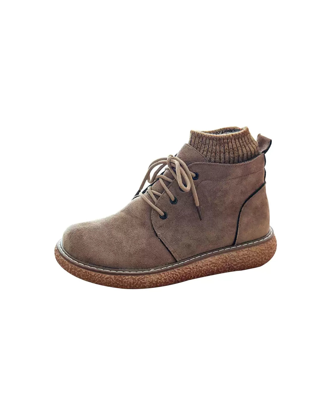 Boots for cold climates-Non-slip Suede Retro Platform Comfortable Boots