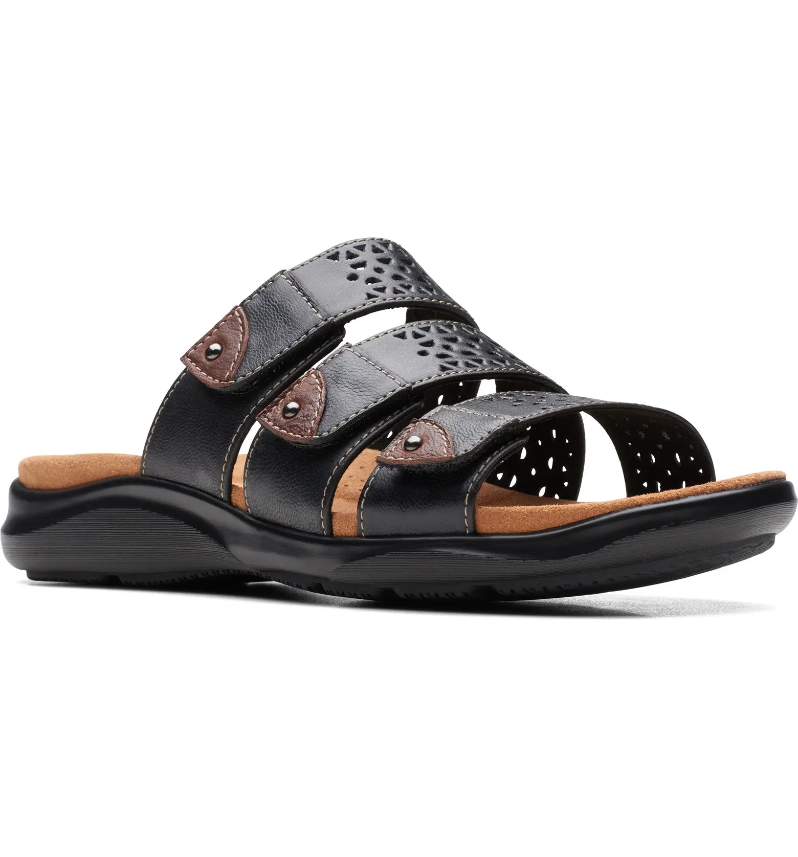 luxury sandals with gems-Clarks Kitly Walk 72144 Black