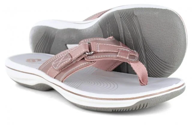 sandals near fashion stores-Clarks Breeze Sea Rose Gold 42608