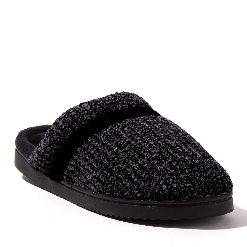 padded memory slippers-Dearfoams Women's Serena Marled Chenille Scuff