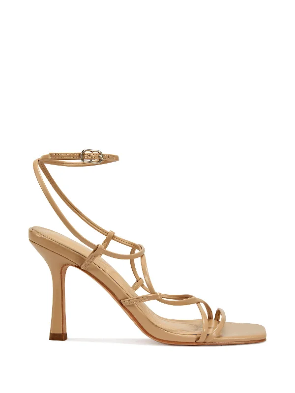 trendy sandals for spring-KAYLIN-NUDE WRAP STILETTO SANDAL