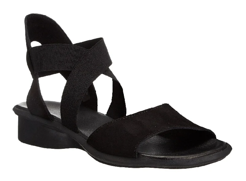 sandals with open style-Arche Satia Black Nubuck