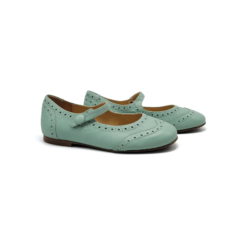 Mary Jane shoe with bold upperBrunellis Mint Mestizo Wingtip Mary Jane S24