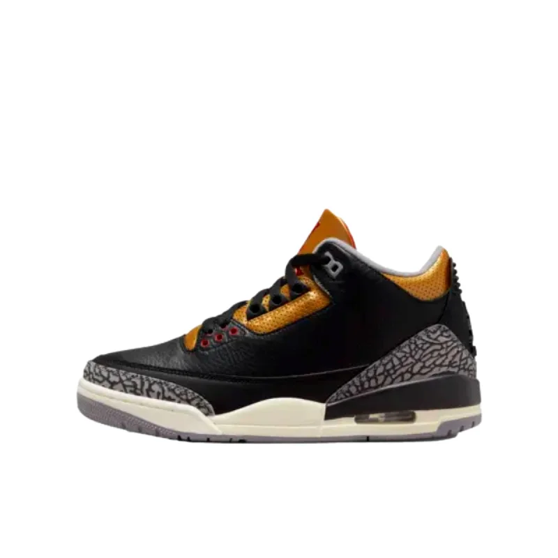 Athletic shoes for sports comfort -Nike Air Jordan 3 Retro Black/Fire Red-Metallic Gold  CK9246-067 Women's