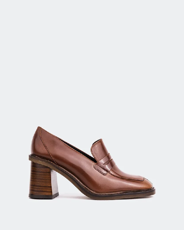 Loafers with steady soles-Brewer Tan Leather