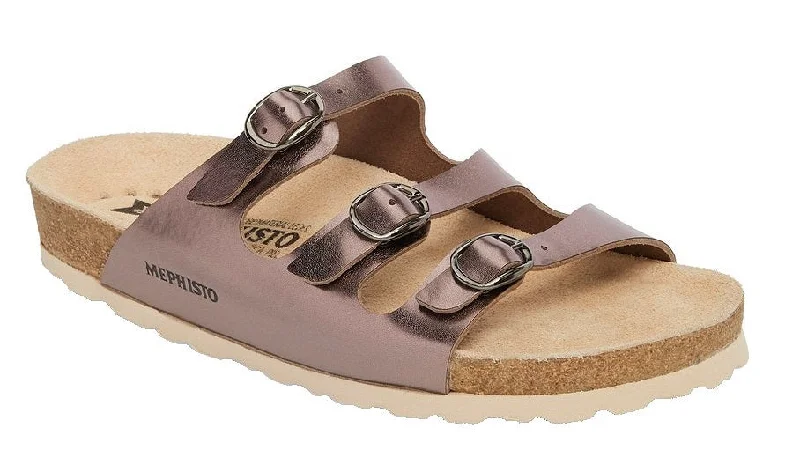 sandals with pet-friendly soles-Mephisto Nolene Bronze Star