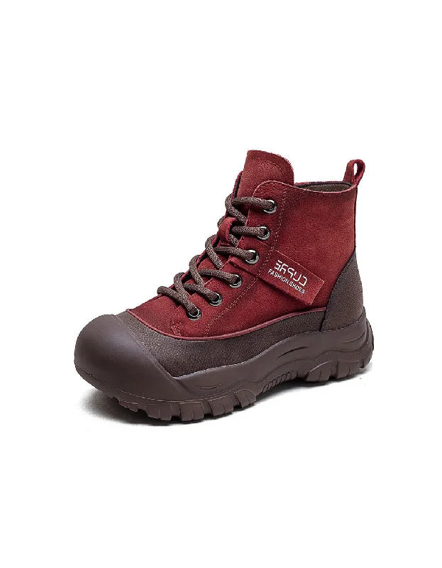 Boots with quick-dry rush-Comfortable Casual Wide Toe Walking Boots for Women