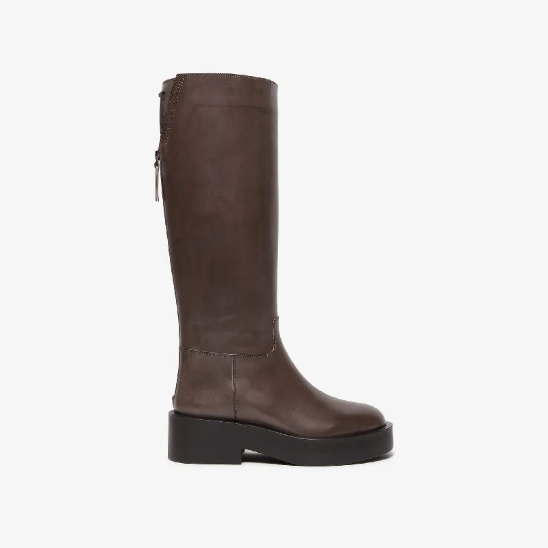 Boots with cushion style-Didia | Women's vegetable-tanned calf boot