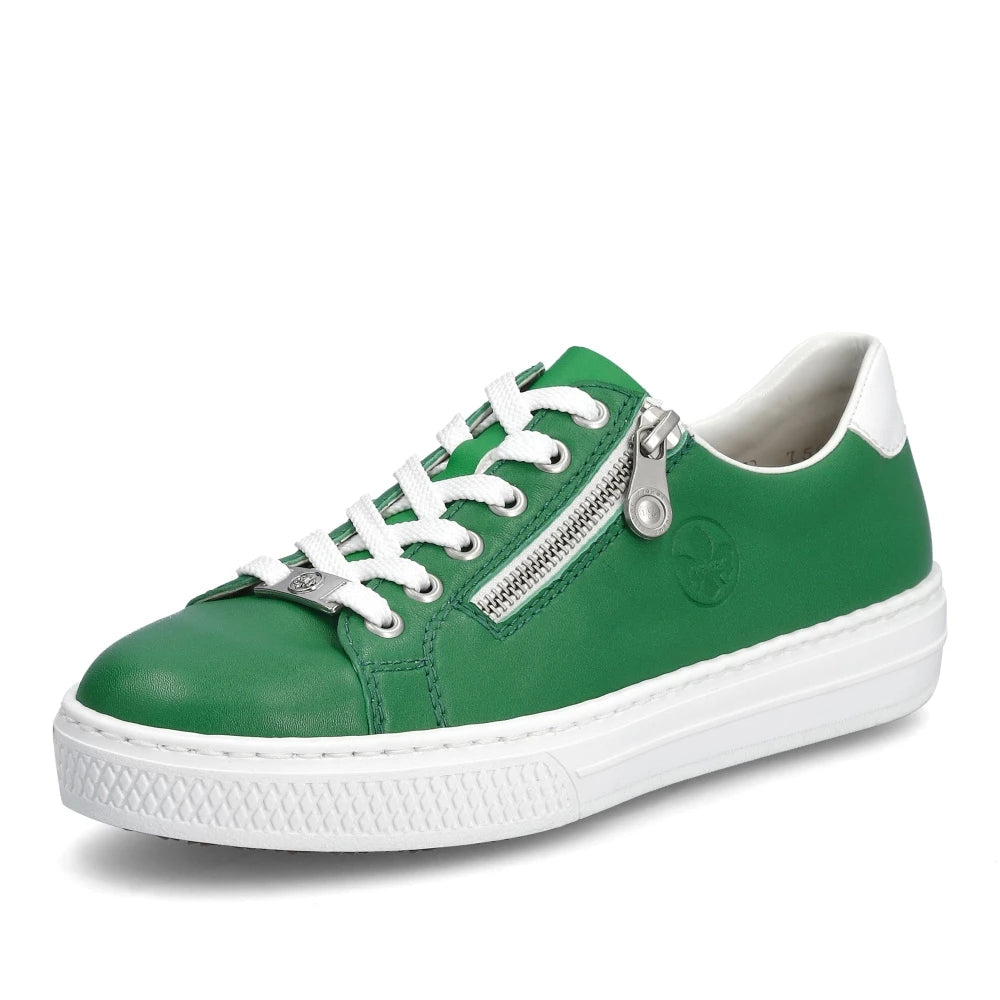 Athletic shoes with flexible upper -Rieker L59L1-52 Green