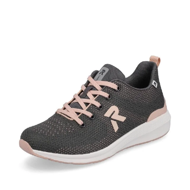 Athletic shoes with trendy design -Rieker 40100-45