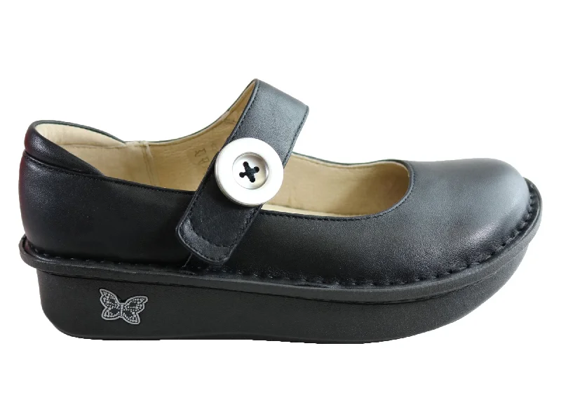 Mary Jane shoe in aquaAlegria Paloma Womens Comfortable Leather Mary Jane Shoes