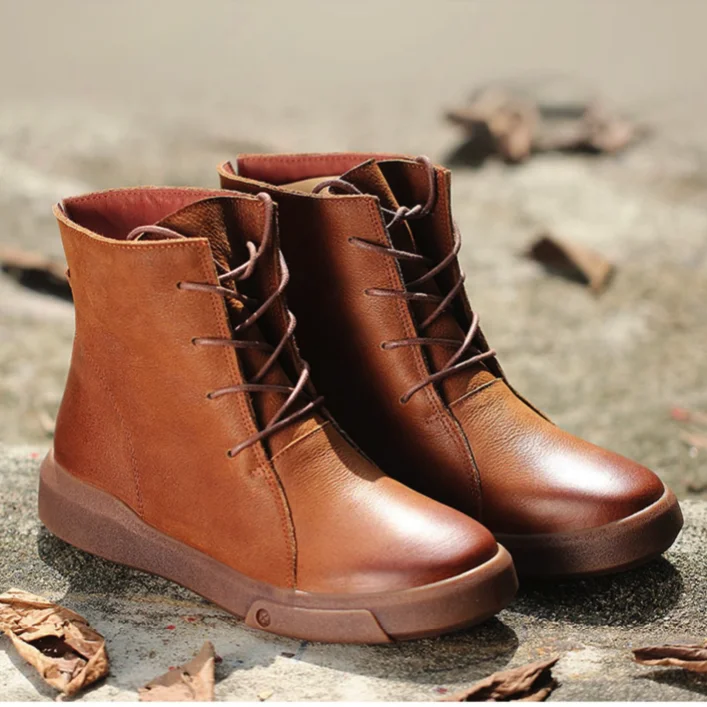 Boots for winter walks-Spring Autumn Casual Martin Boots |Gift Shoes 34-42