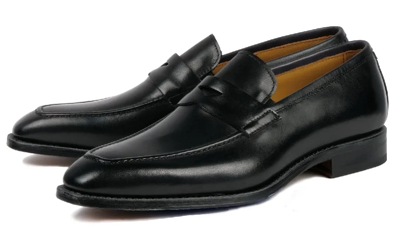 Tough loafers for outdoor wear-Hampton Penny Loafer Black