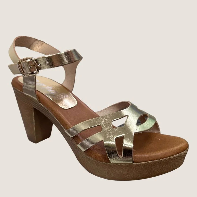 beige leather high heels-Zeta Fiona Heel