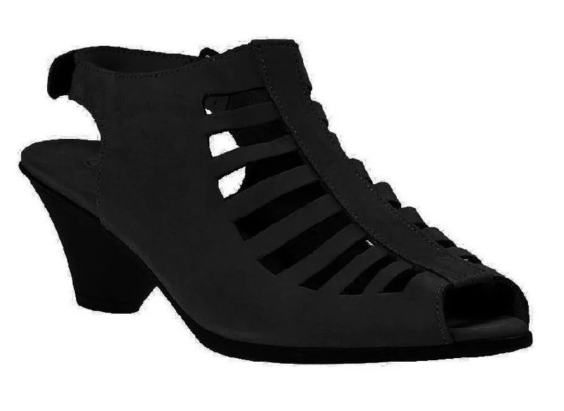 modern sandals near malls-Arche Exor Black Nubuck