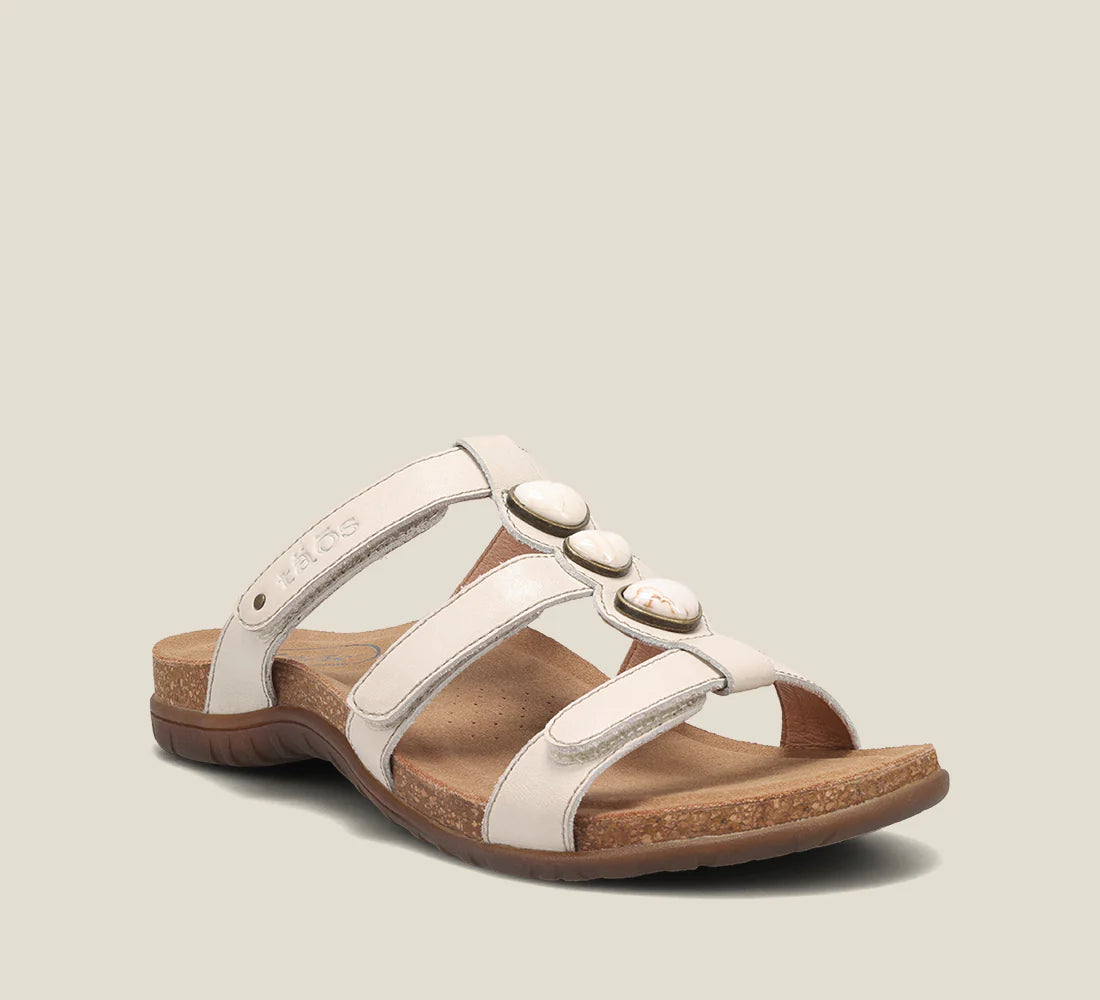 sandals with secure fit-Taos Gemma Ivory