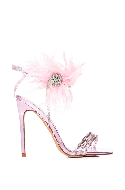 sandals for outdoor lovers-LICORICE-PINK STILETTO SANDAL