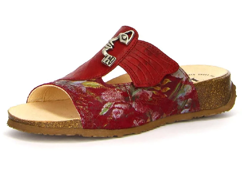 sandals for rainy seasons-Think! Mizzi Face Cherry Combi 84352-74