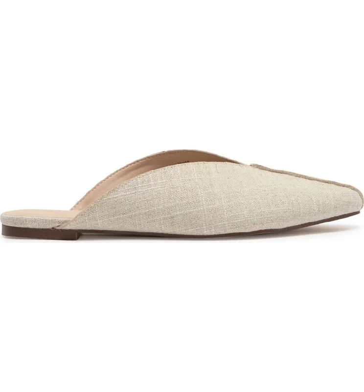 stripe trendy slippers-H Halston Woven Fabric Mule