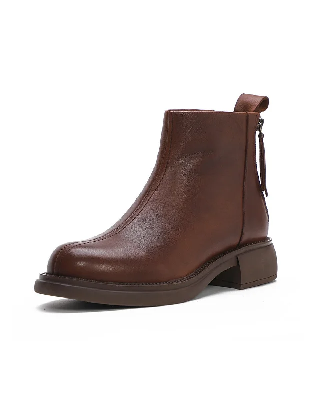 Boots for casual rush-Back Double Zipper Chelsea Boots