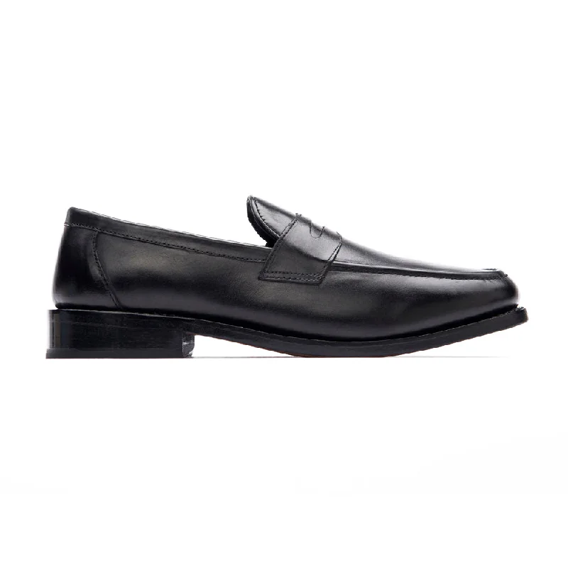 Loafers with trendy charm-Penny Loafer - Black