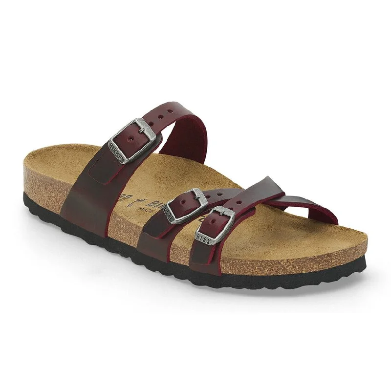 sandals outfit ideas-Birkenstock Franca Zinfandel R 1028019