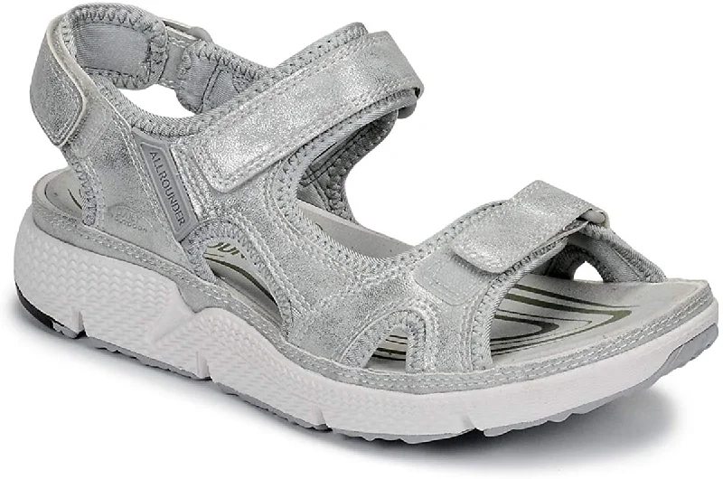 sandals for city chic-Mephisto Its Me  Silver