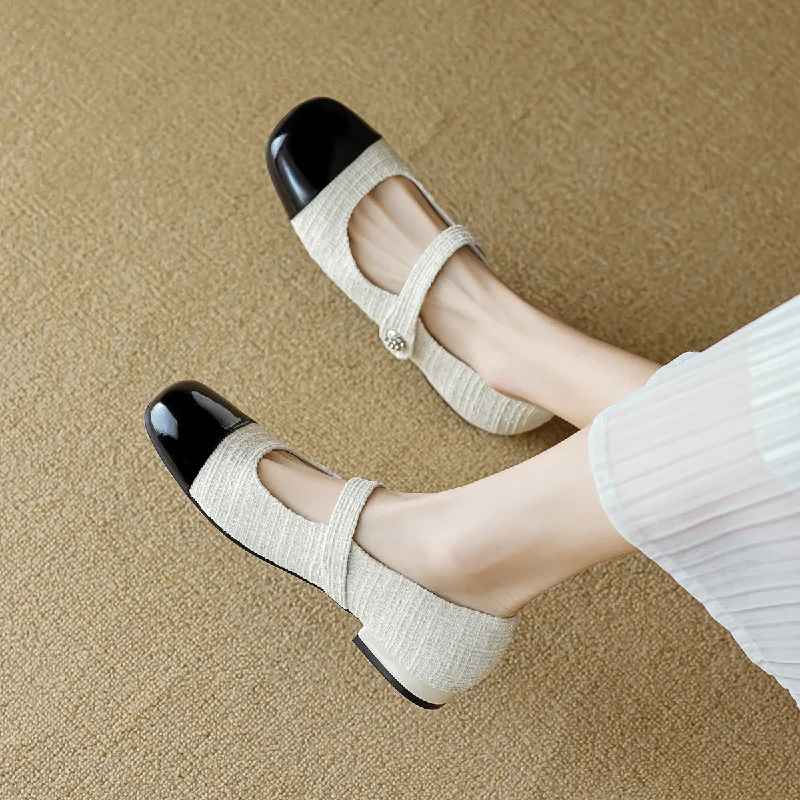 Mary Jane shoe with soft designWomen Minimalist Soft Flat Mary Jane Shoes